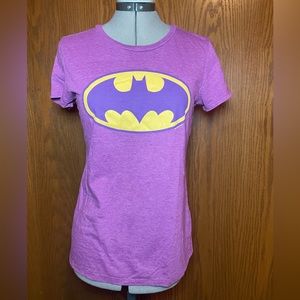 Old Navy purple Batman short sleeve T-shirt.